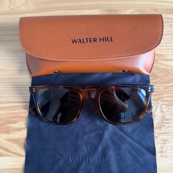 Walter Hill MARSON Polarized Sunglasses Unisex Tortoise Shell RARE - UNISEX - Picture 2 of 7